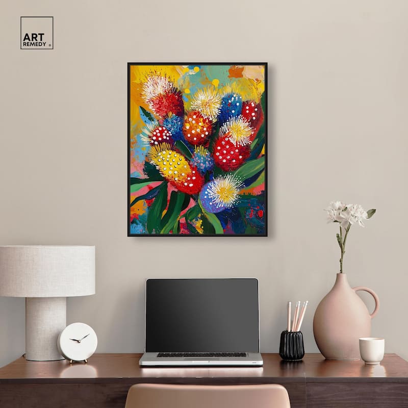 Vivid Flora II Canvas by Art Remedy
