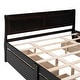 preview thumbnail 25 of 158, (Twin/Full/Queen)Curved Legs Design Platform Bed Frame with 4 Drawers