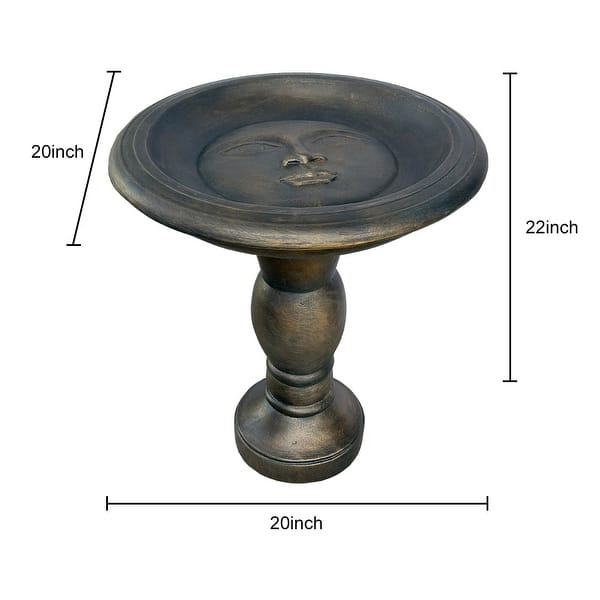 22-inch Glass Fiber Reinforced Concrete Bird Bath - On Sale - Bed Bath 