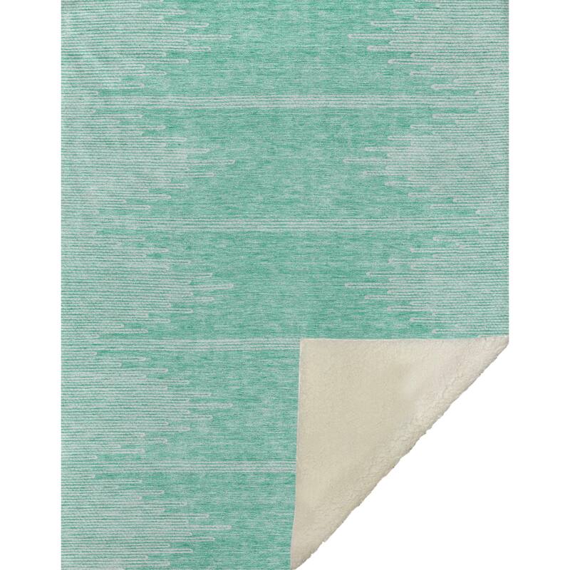 Premium Machine Washable Boho Moroccan Sherpa Throw Blanket