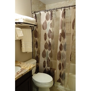 Shop Excell Gossamer Leaf Shower Curtain Free Shipping