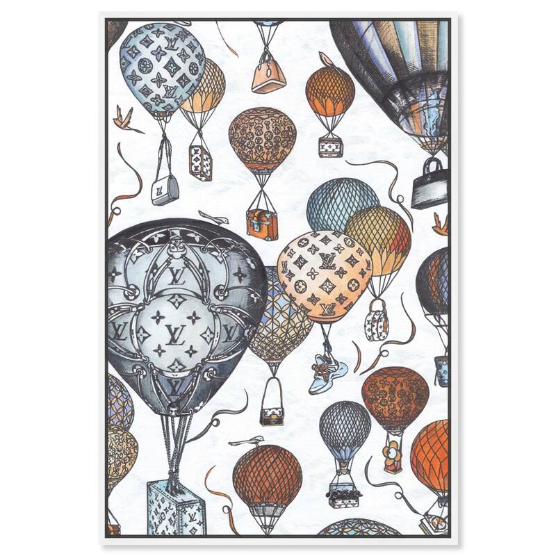 Doll Memories - Fashion Balloons Canvas by Art Remedy - 24" x 36" - White