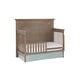 preview thumbnail 4 of 2, Leland 60" Wide Convertible Crib, Sandwash Gray