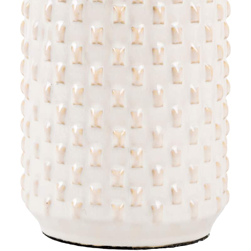 Pio Tall Traditional Ceramic Table Lamp - 25"H x 13"W x 13"D