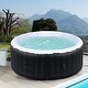 Portable Hot Tub 4 Person Outdoor Inflatable Round Heated Tub Spa with ...
