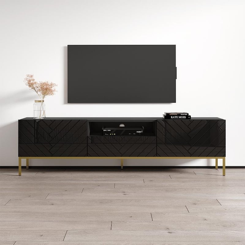 Gala 01 75" TV Stand - Black