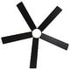 preview thumbnail 34 of 36, 42"/52" Modern Black Flush Mount Ceiling Fan with LED Light and Remote