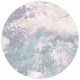 preview thumbnail 38 of 41, SAFAVIEH Glacier Keesha Modern Abstract Rug 6'7" x 6'7" Round - Pink/Blue - Round