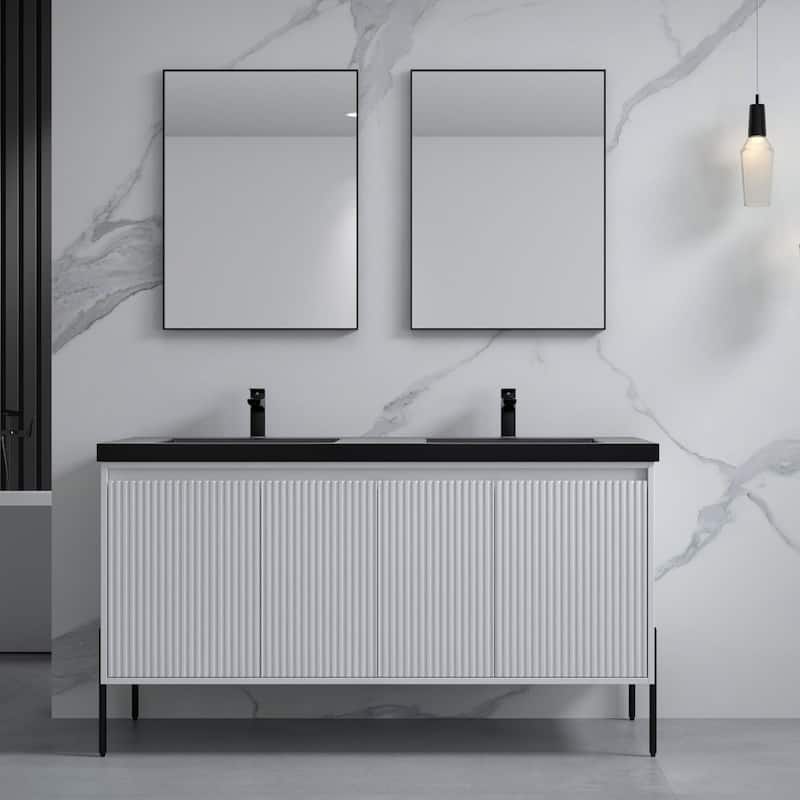 Ripple 60" Bathroom Vanity Kit (Assembly Required)