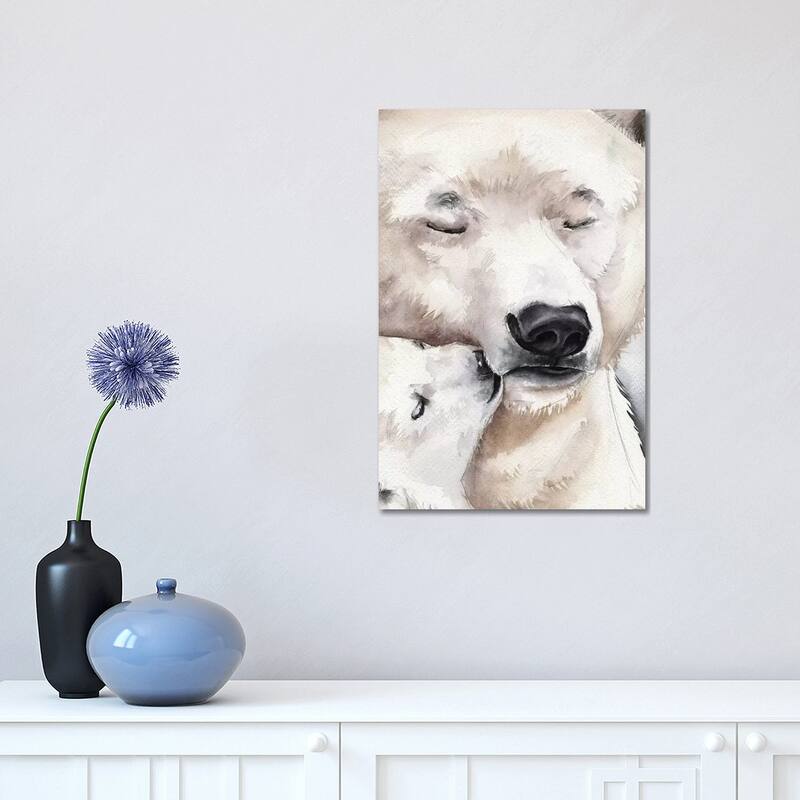 iCanvas "Polar Bear" by Kira Balan Canvas Print - 18x12x1.5
