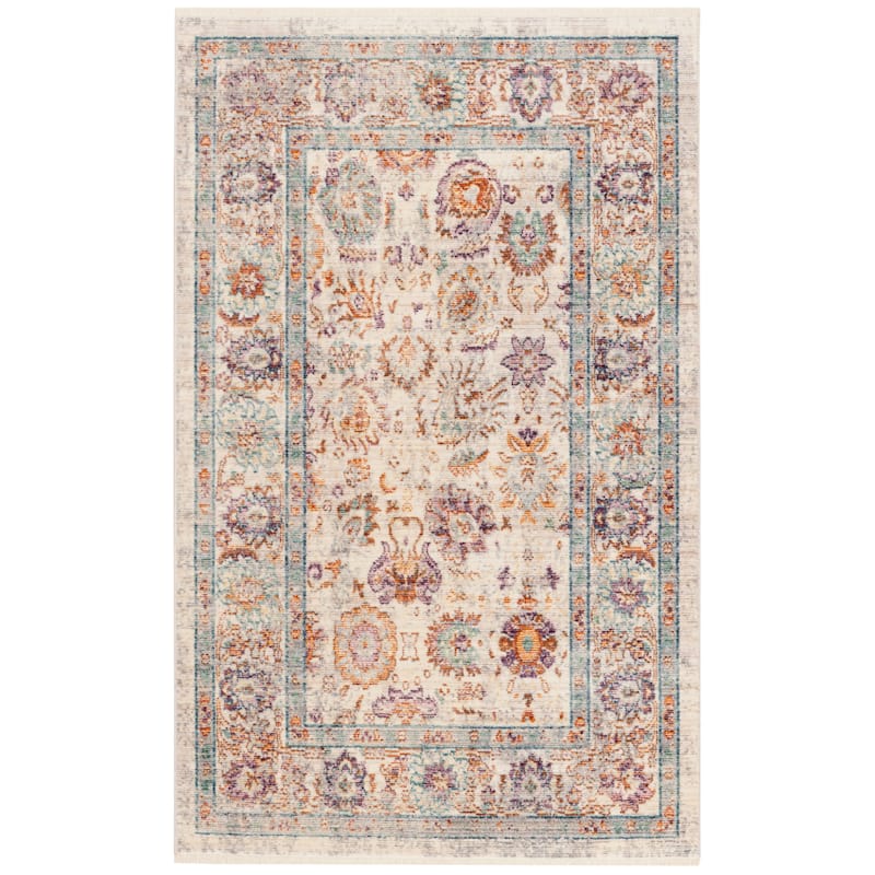 SAFAVIEH Illusion Brooke Vintage Boho Oriental Viscose Rug with