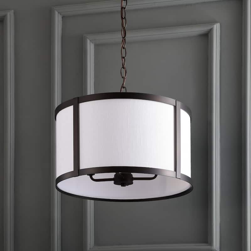 Loop 17" Metal LED Pendant Light, by JONATHAN Y