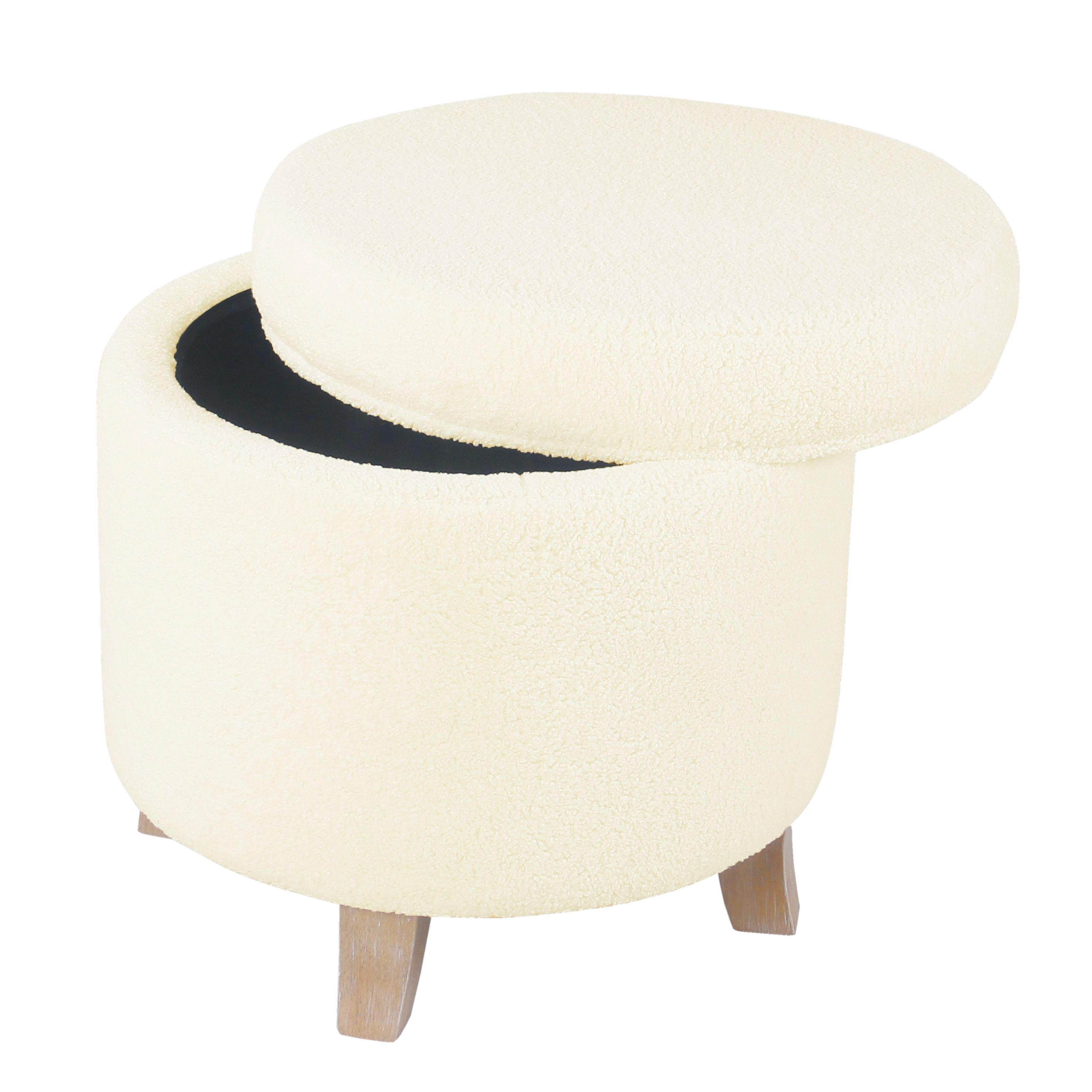 Carson Carrington Hnifsdalur Round Storage Ottoman - Picture 9 of 30
