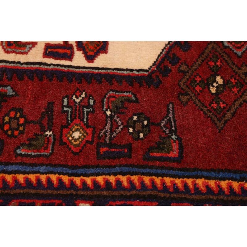 ECARPETGALLERY Hand-knotted Anadol Dark Red Wool Rug - 3'3 x 4'8
