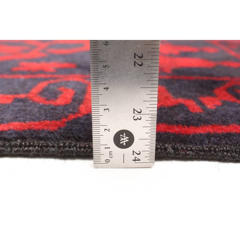 ECARPETGALLERY Hand-knotted Teimani Dark Navy Wool Rug - 2'8 x 4'6