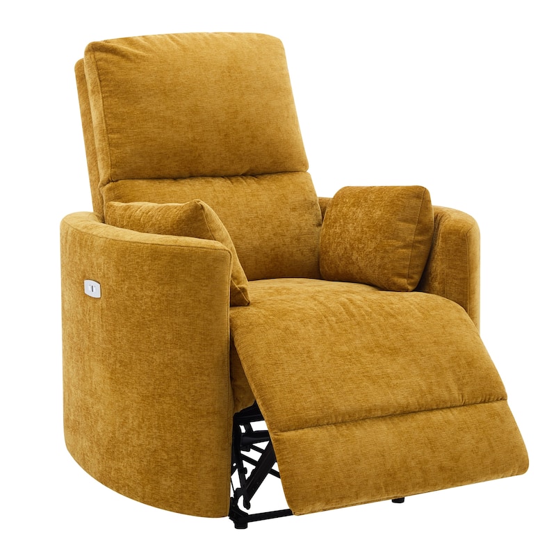 Chenille Power Recliner, 3-position Reclining Chair