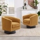 preview thumbnail 44 of 64, Corduroy Upholstered Swivel Barrel Chair (Set of 2)