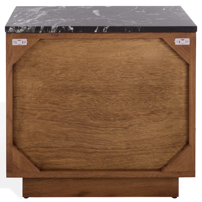 SAFAVIEH Couture Lilybelle Marble Top 2-Drawer Nightstand