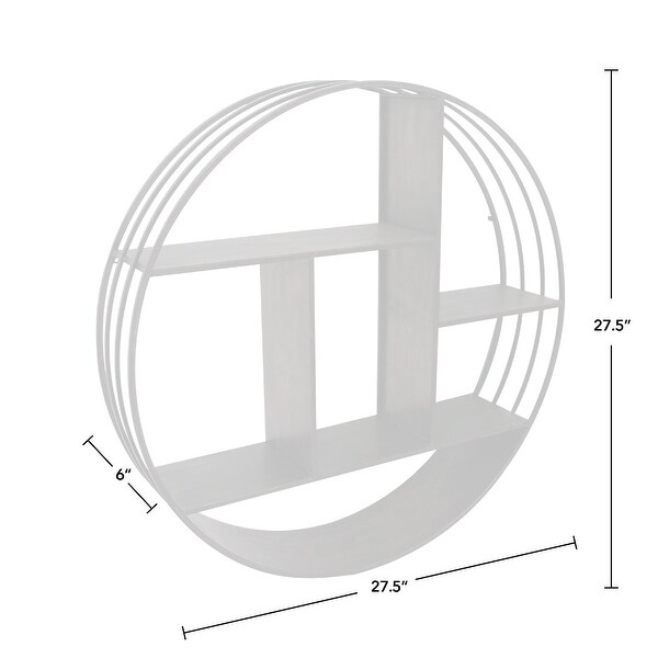 FirsTime & Co. Brody Industrial Circular 27.5-in. Metal Shelf