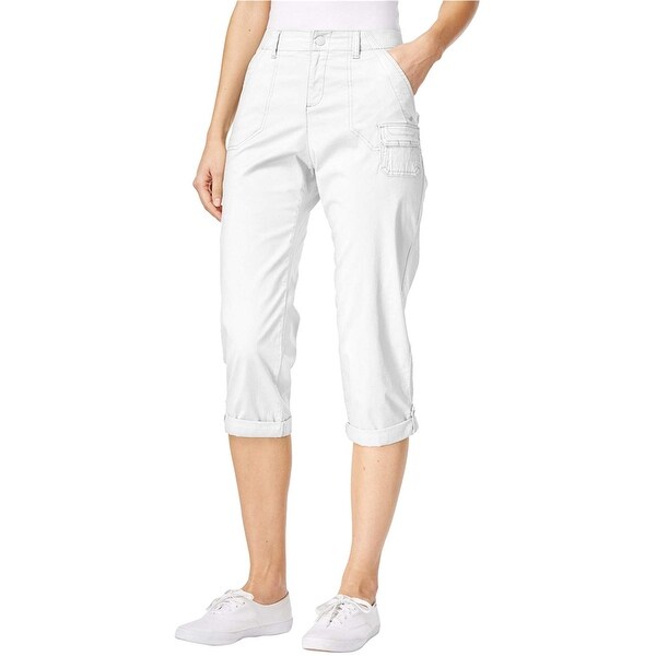 Shop Lee White Women's Size 6X22 Comfort Waist Capris ...