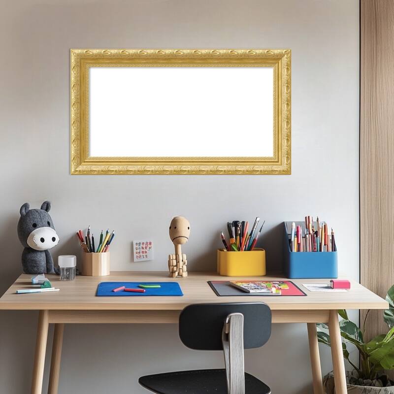 Amanti Art Versailles Gold Framed Dry Erase Magnetic Board