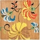 preview thumbnail 12 of 19, SAFAVIEH Handmade Soho Marusja Floral N.Z. Wool Rug 6' Square - Brown/Multi - Square