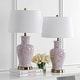 preview thumbnail 8 of 6, SAFAVIEH Lighting 28" Calli LED Table Lamp (Set of 2) - 16"x16"x28"