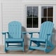 preview thumbnail 76 of 134, WINSOON All Weather HIPS Outdoor Rocking Chair, Set of 2 Classic-Bluex2