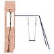 preview thumbnail 14 of 17, vidaXL Swing Set Outdoor Backyard Wooden Playground Equipment for Kids Age 3-8