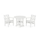 preview thumbnail 6 of 16, POLYWOOD Canyon 3-Piece Farmhouse Dining Set White