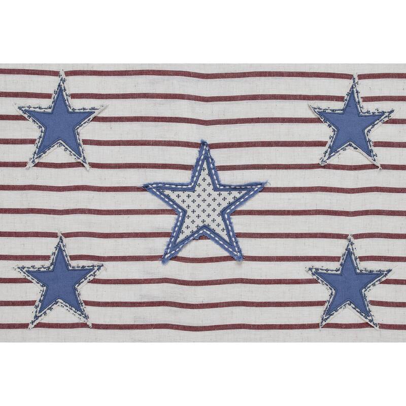 Celebration Star Applique Pillow 14x22