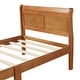 preview thumbnail 21 of 38, Wood Platform Bed Frame, Twin Size Panel Bed with Sleigh Headboard Footboard and Slat Support, Easy to Assemble Slat Bed