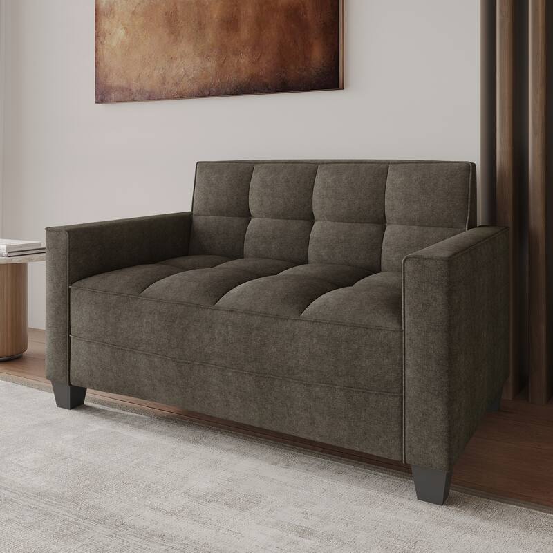 CraftPorch Chic Modern Linen Upholstered Loveseat