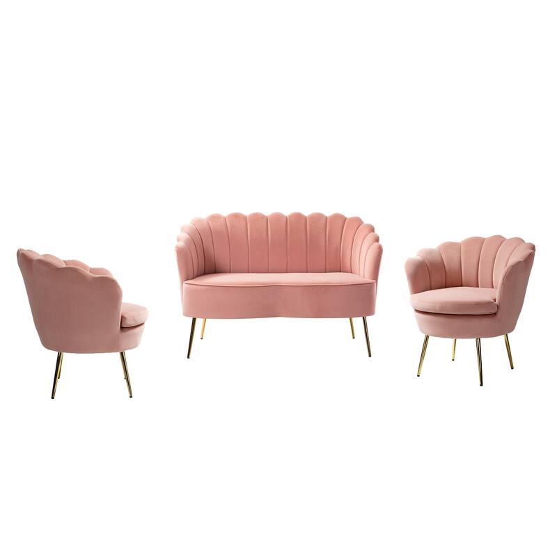 Xabier 52 in. 3 Piece Living Room Set by HULALA HOME