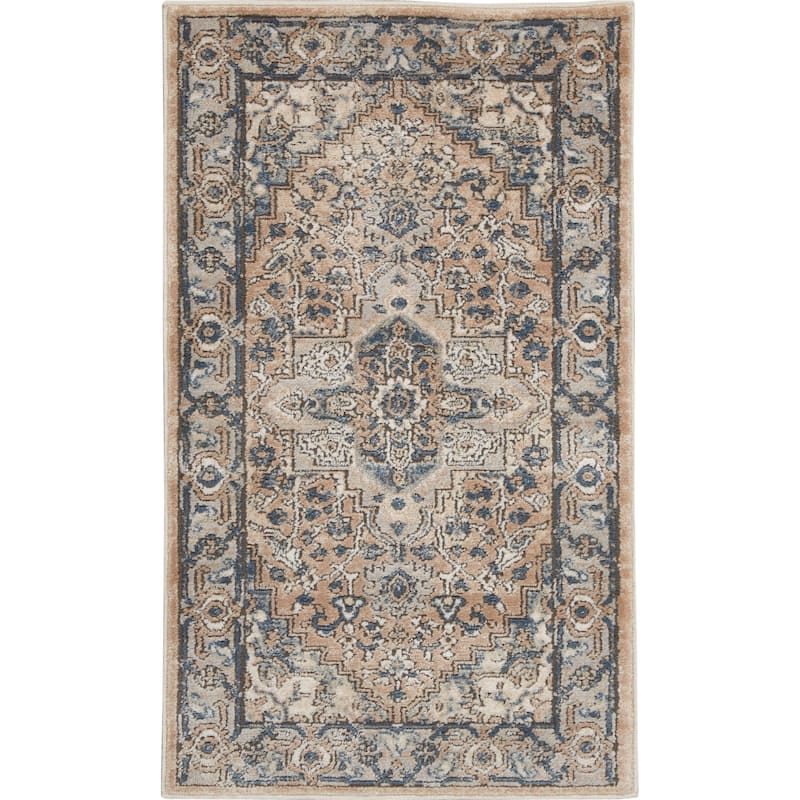 Nourison Quarry Indoor only Persian Area Rug. - 2' 2" x 3' 9" - Beige/Grey