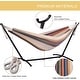preview thumbnail 63 of 86, Double Cotton Hammock with Space Saving Steel Stand