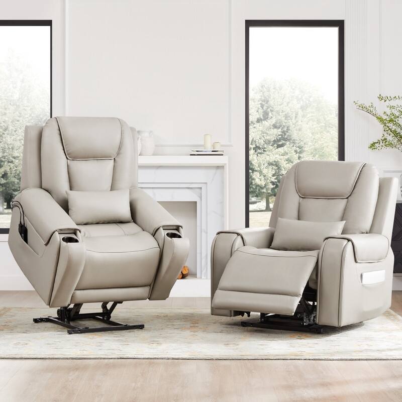 Andy Electric Power Lift Recliner with Heat and Massage for Elderly