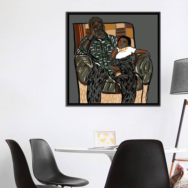 iCanvas "Poppop's Boy" by NoelleRx Framed