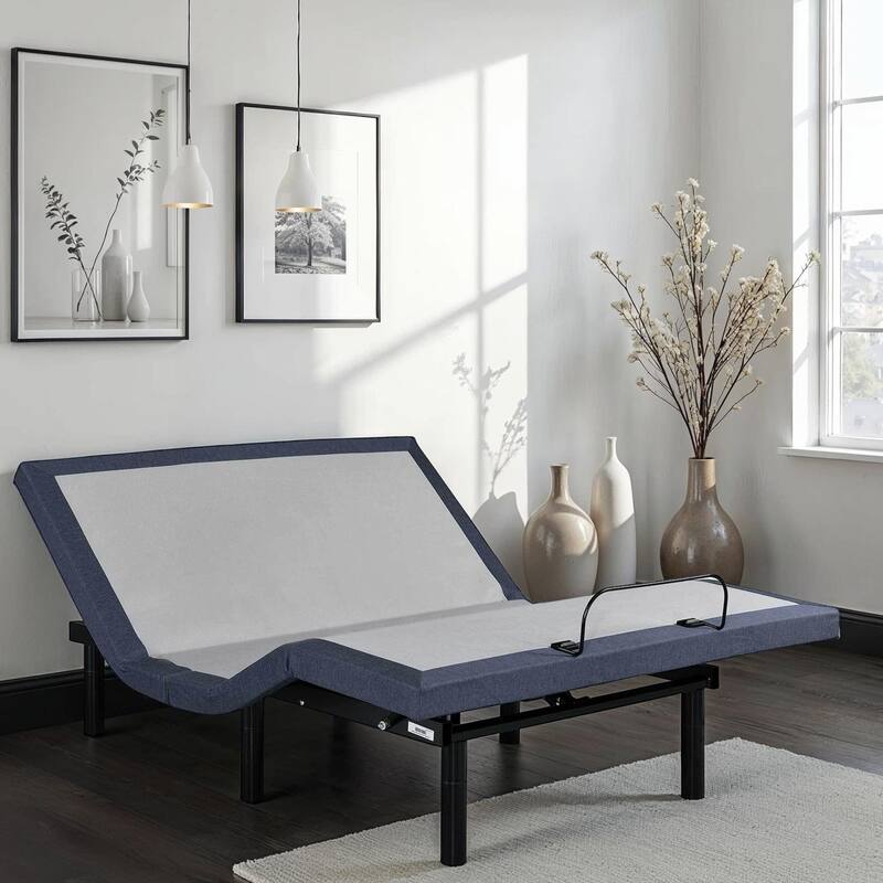 Twin XL Adjustable Bed Base with Vibration Modes and Position Adjustments