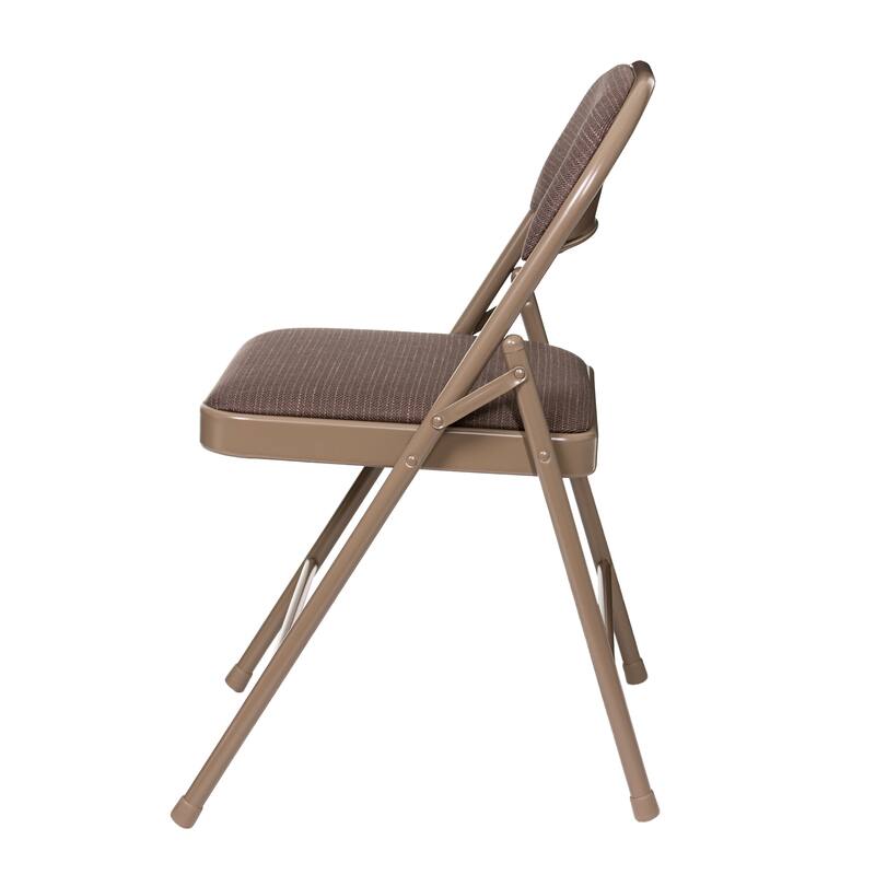 Hampden Furnishings Bernadine Basics Collection Fabric Folding Chair, Pack of 4
