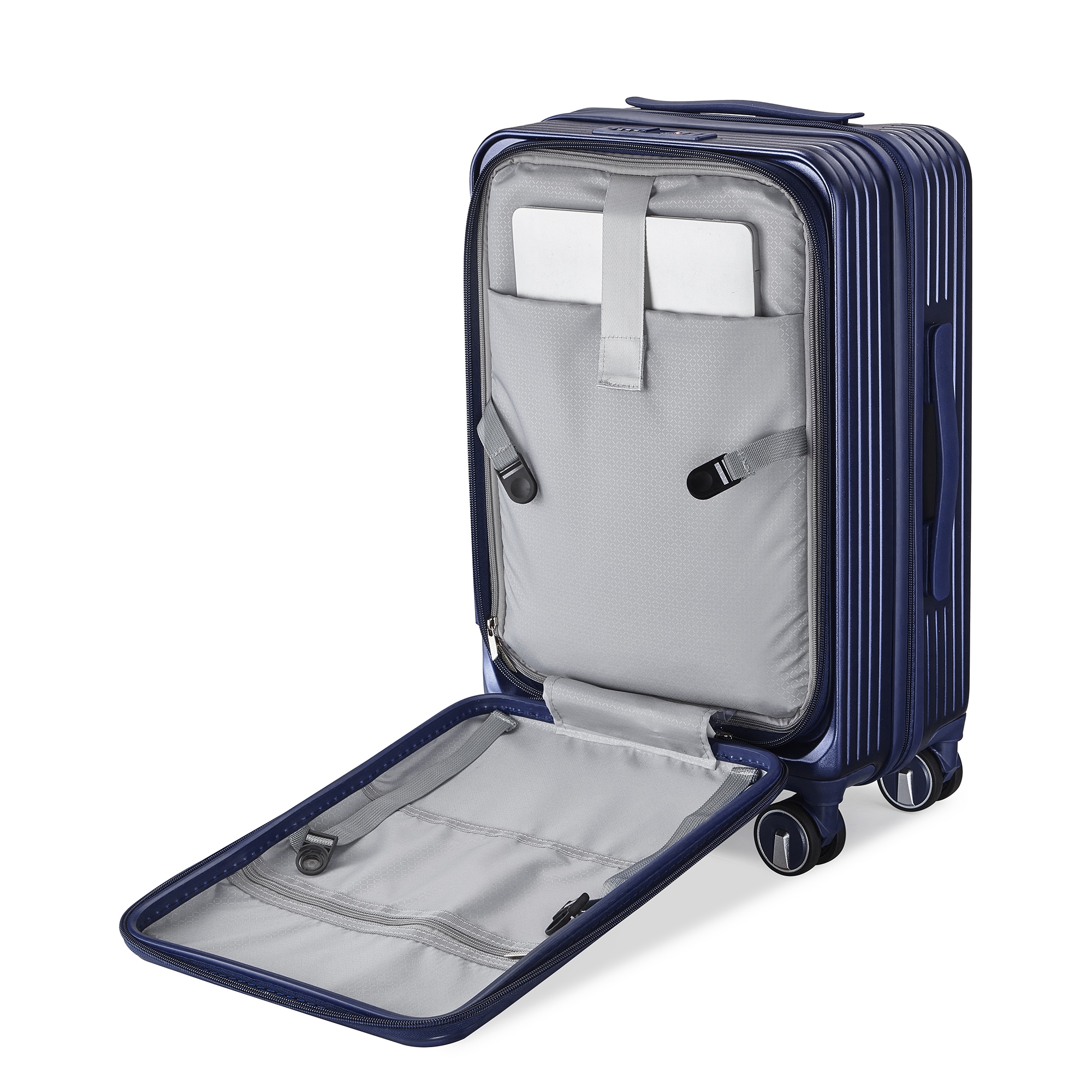 Luggage Sets 3 Piece(20/24/28), Expandable Carry On Luggage with TSA Lock, Hard Shell Suitcase w/ Front Pocket & Spinner Wheels