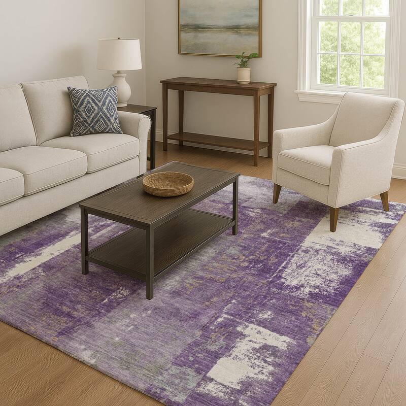 Premium Washable Super Soft Abstract Impressions Mayfield Rug