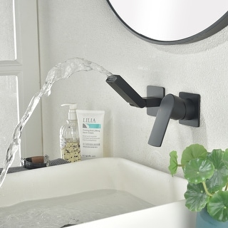 Rbrohant Modern Single-Handle Wall Mounted Bathroom Faucet