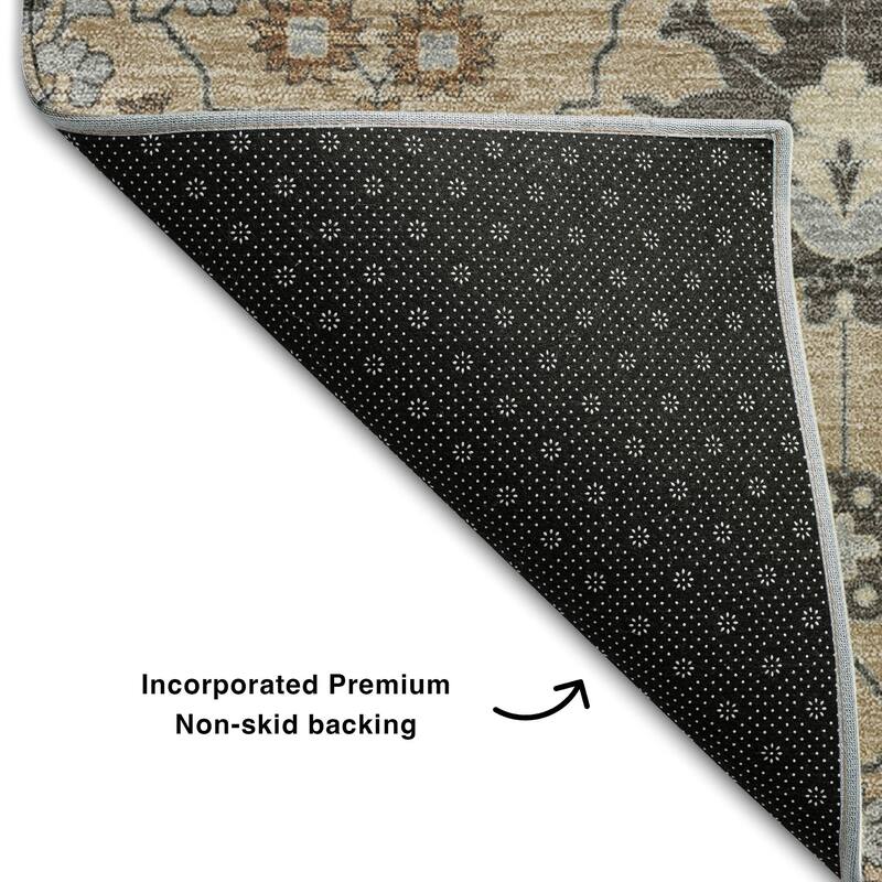 Premium Washable Super Soft Traditional Oushak Mayfield Rug