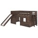 preview thumbnail 3 of 32, Max and Lily Farmhouse Twin Low Loft with Slide