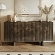 preview thumbnail 10 of 16, Clihome Modern Wood Storage Buffet Sideboard with 4 Doors Brown