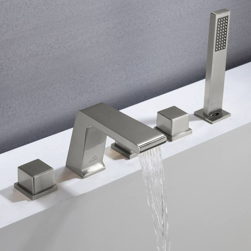 5 hole Bathtub Faucet With Handheld Shower Head