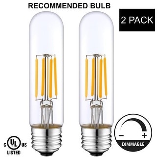 T10 LED Light Bulb E26 Socket , 4W 400 Lumens Warm White (Pack of 2 ...