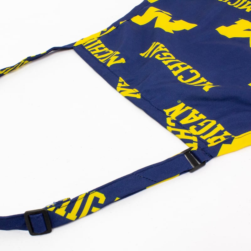 Michigan Wolverines Tailgating or Grilling Apron With 9" Pocket, Fully Adjustable