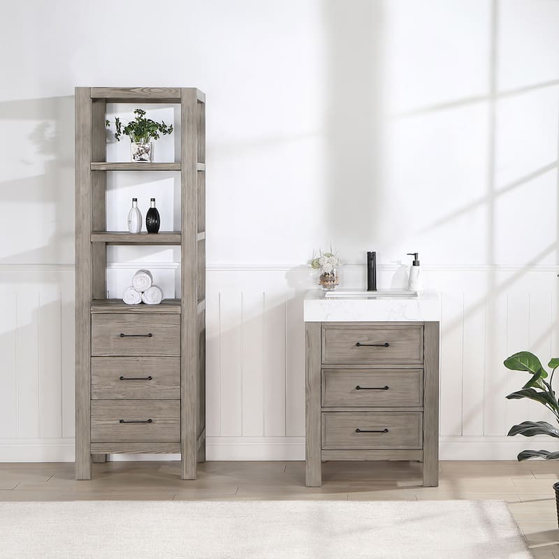 Miseno MV-NM-703824 León 24" Free Standing Single Basin Vanity Set